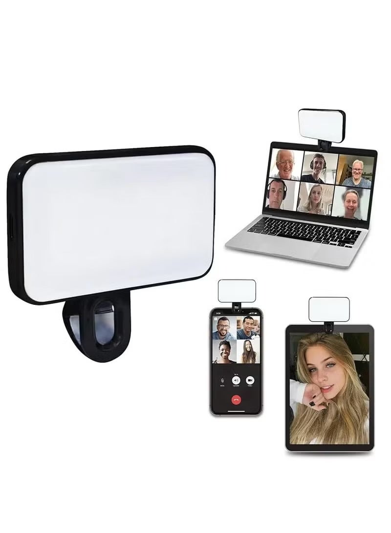 Ring Light, LED Selfie Light for Phone with 3 Lighting Modes, Portable Rechargeable Photo Ring Light for Phone, iPad, Camera, and Laptop - Image 1