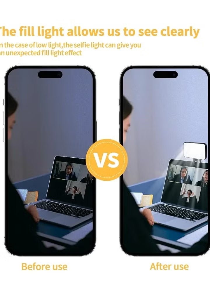 Ring Light, LED Selfie Light for Phone with 3 Lighting Modes, Portable Rechargeable Photo Ring Light for Phone, iPad, Camera, and Laptop - Image 4