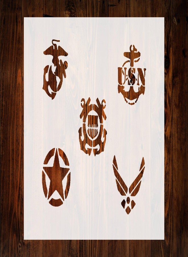 STENCILAIR Military Branches Custom Stencil, Reusable & Sturdy, 11 x 8.5" for Art, Crafts & DIY Projects - Image 3
