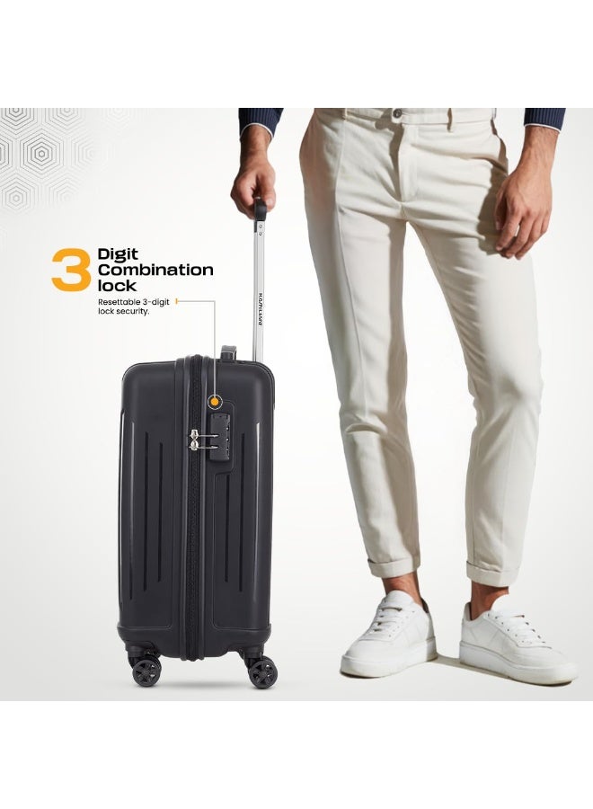 KAMILIANT by American Tourister Savvy Large Check-in Trolley Bag, 80 cm, Hard Case Polypropylene, Black - Image 2