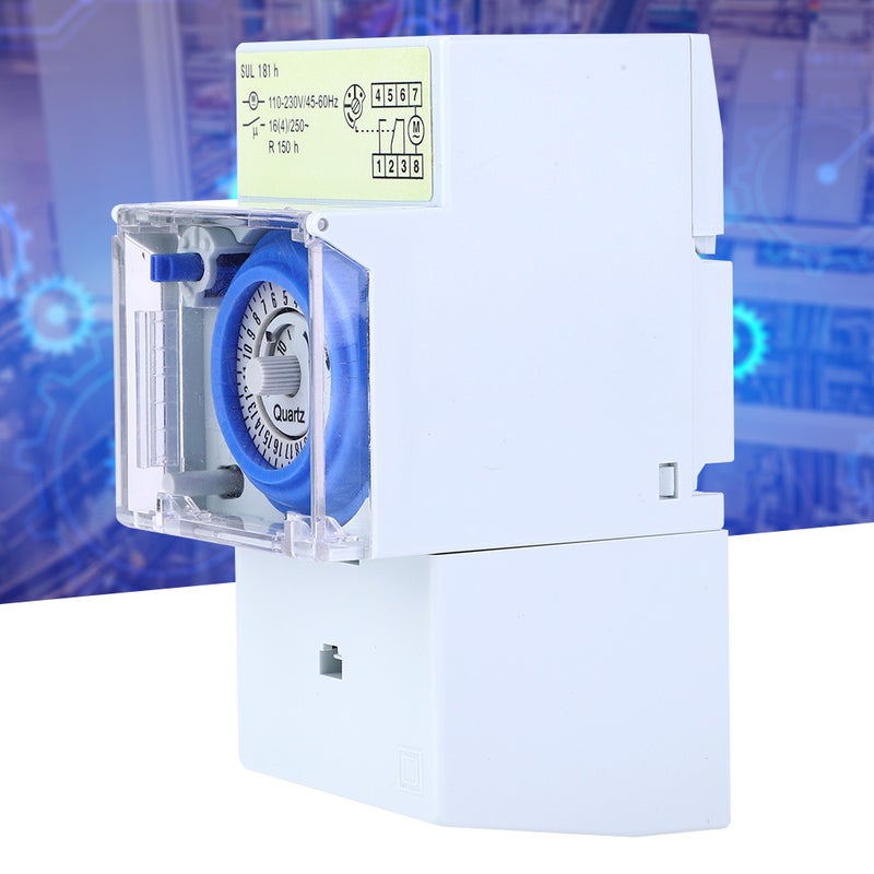 SUL181h Mechanical Timer 24 Hours Quartz Motor Timer Switch Relay 110~230VAC 16A - Image 2