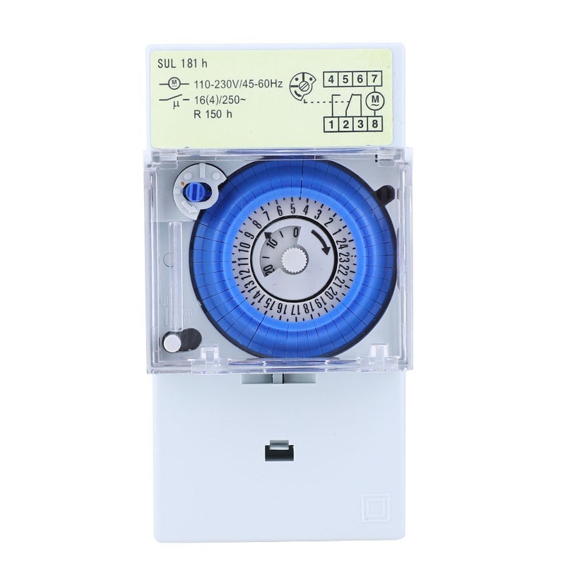 SUL181h Mechanical Timer 24 Hours Quartz Motor Timer Switch Relay 110~230VAC 16A - Image 5