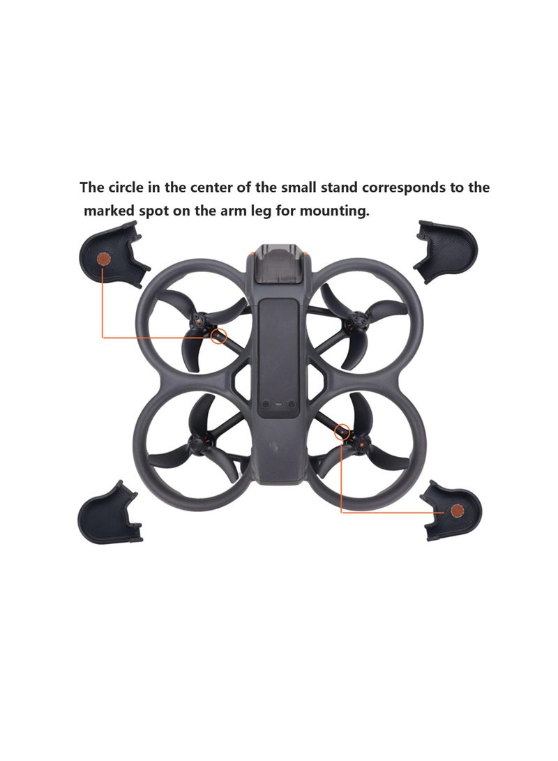 Landing Gear for DJI Avata 2 Drone, Motor Arm Landing Leg Tripod Protective Cover Case Shell Extension Kit, Quick Release Height Extended Leg Feet Bracket, for Avata 2 Drone Accessories - Image 5