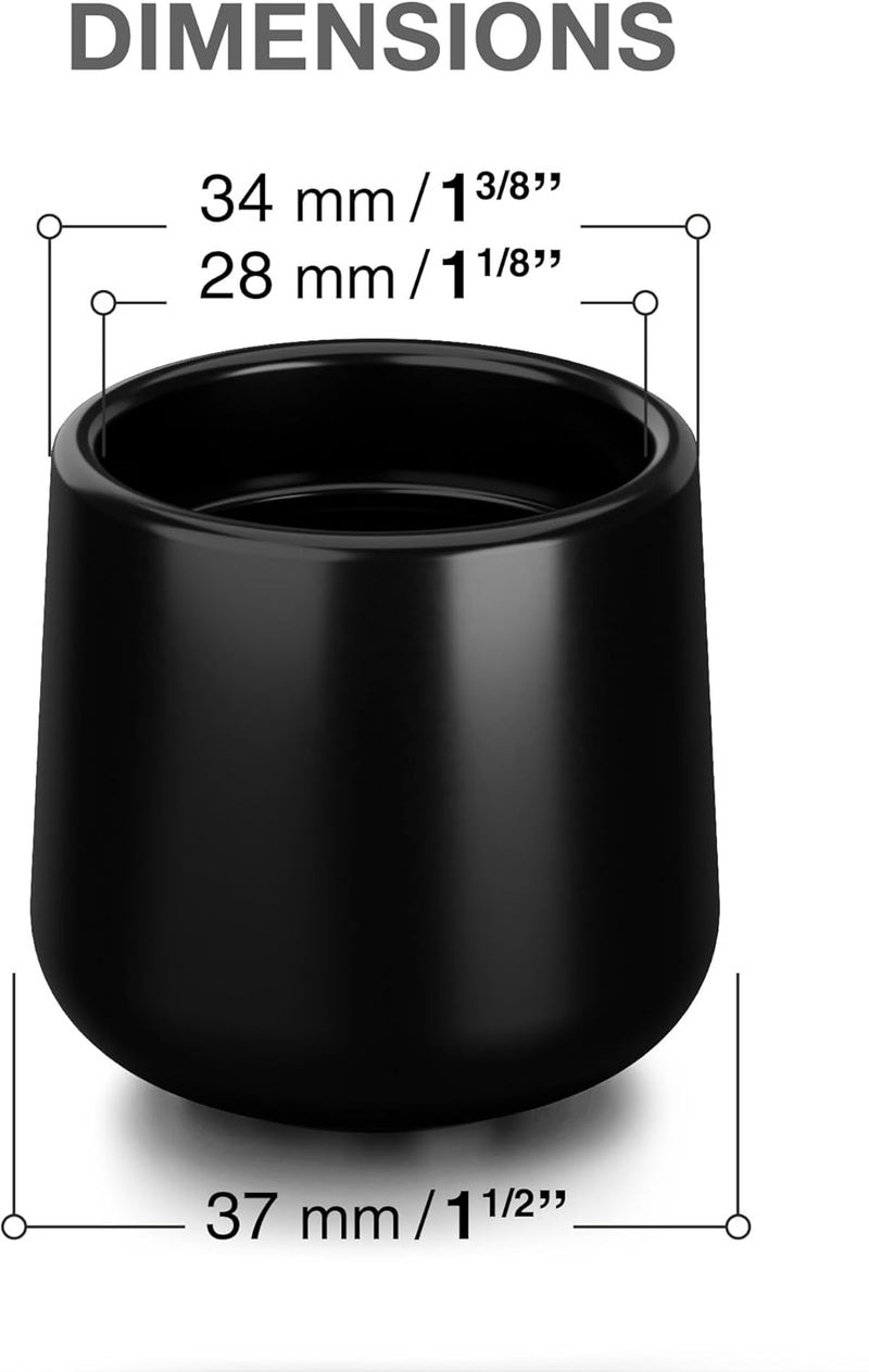 X-Protector Rubber Chair Leg Caps - 16 PCS 1 1/8" Rubber Feet for Furniture - Non-Slip Rubber Furniture Feet - Black Chair Leg Covers - Rubber End Caps - Rubber Furniture Feet - Prevent Scratches! - Image 5