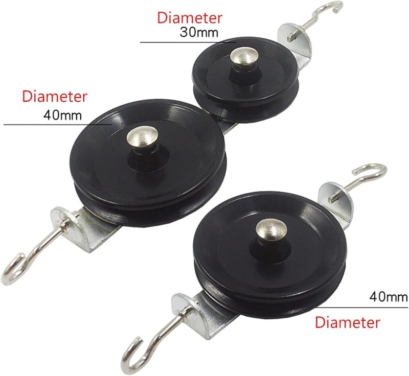 Pulley Block and Bracket Metal Bracket Bottom Plate Single Pulley String Pulley Physical Mechanics Experimental Equipment Teaching Instrument Pulley Block and Bracket Set - Image 4