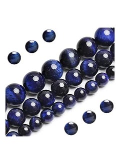 Blue Tiger Eye Beads, Grade AAA Gemstone Round