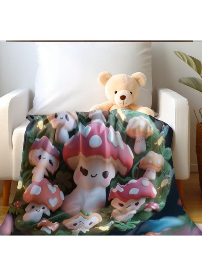 عام بطانية رقيقة من الفانيلا الكرتونية للأطفال والرضع (دافئة ومريحة، ومناسبة للنوم والألعاب) 70 سم * 100 سم - Image 1