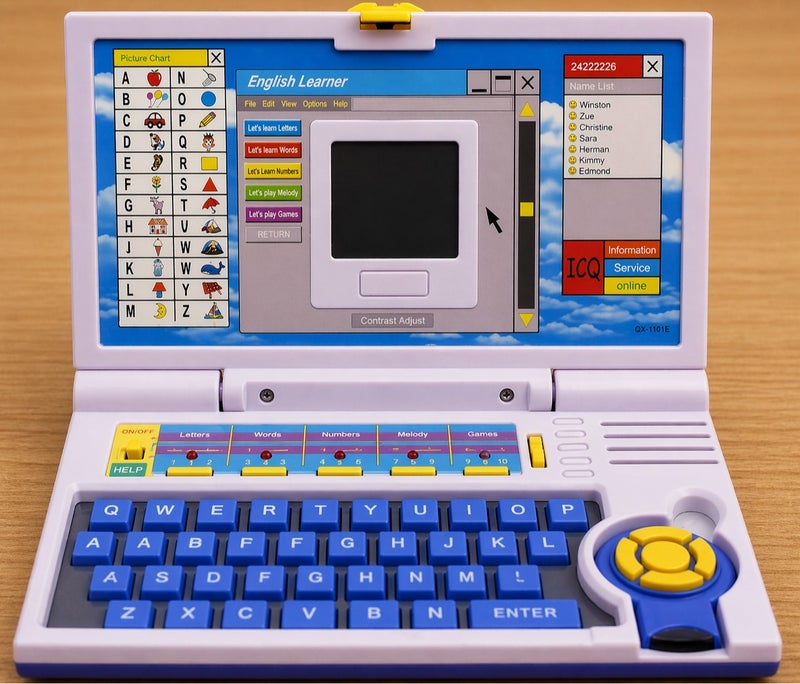 Sky Tech Educational Laptop Computer Toy for Kids – 20+ Interactive Learning Activities with Mouse – Early Learning Machine for Children Ages 3+, Teaches Letters, Words, Music, Games & More - Image 1