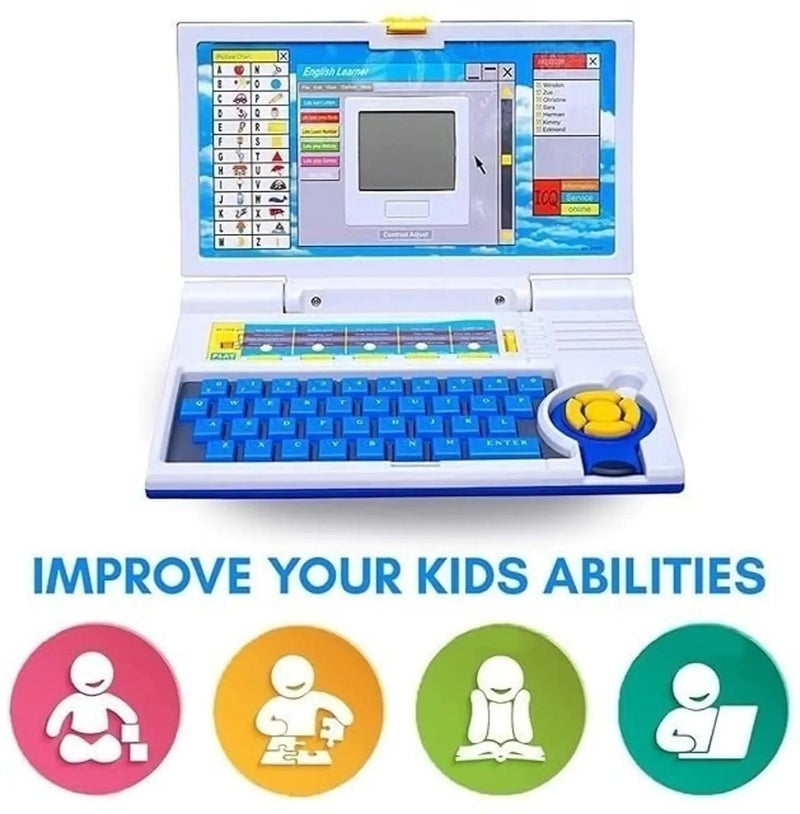 Sky Tech Educational Laptop Computer Toy for Kids – 20+ Interactive Learning Activities with Mouse – Early Learning Machine for Children Ages 3+, Teaches Letters, Words, Music, Games & More - Image 2