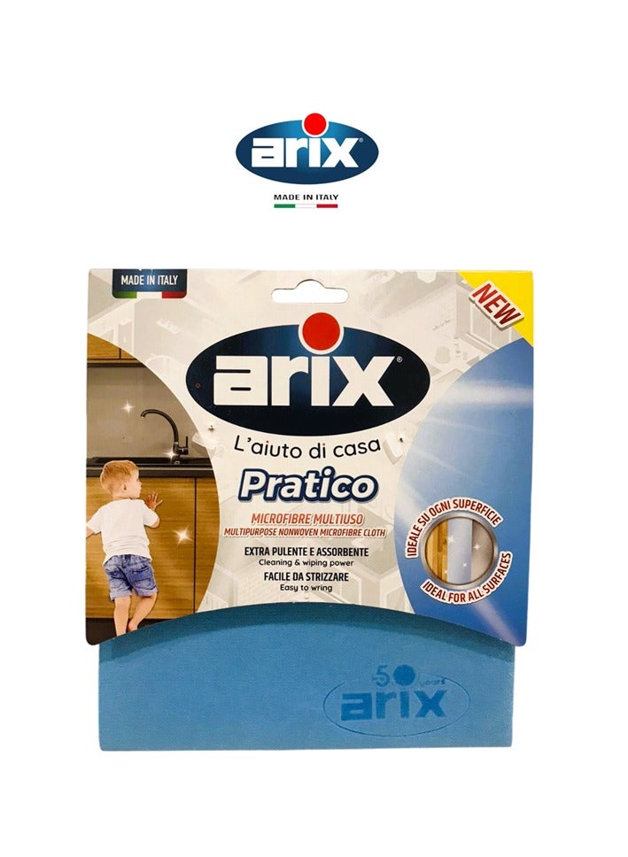 منشفة أريكس براتيكو غير المنسوجة من الألياف الدقيقة – فائقة الامتصاص وتنظيف خالي من الخطوط