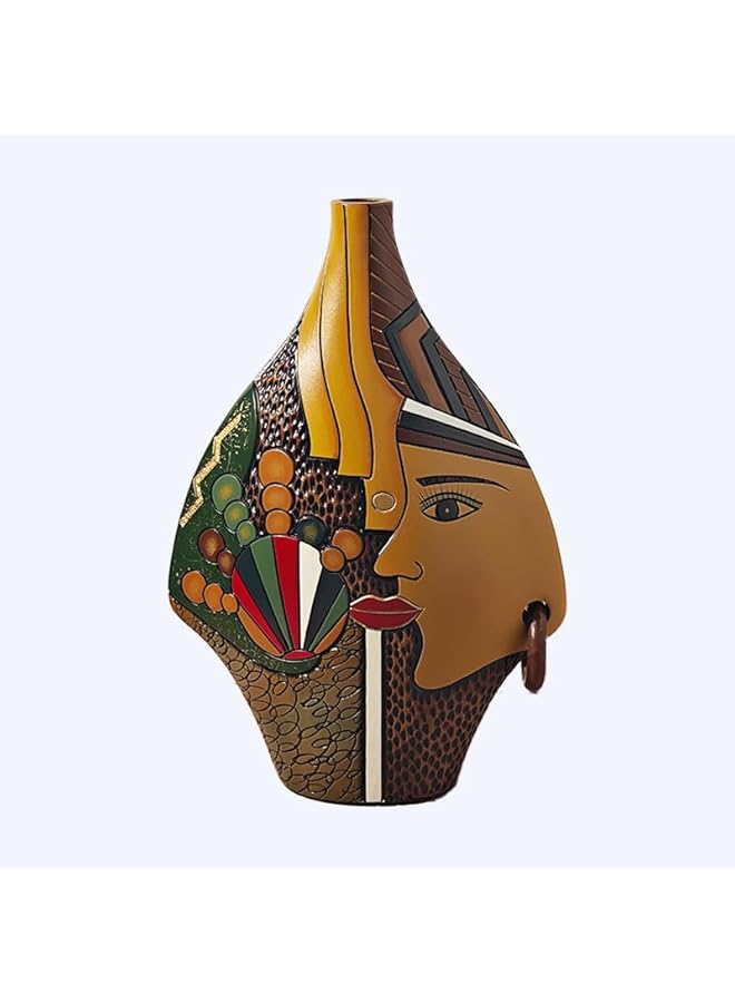 The Bros Ceramic Vase Hand-painted Vase Art Style Vase Home Decor for Decoration Living Rooms,Study Rooms,Offices - Image 1