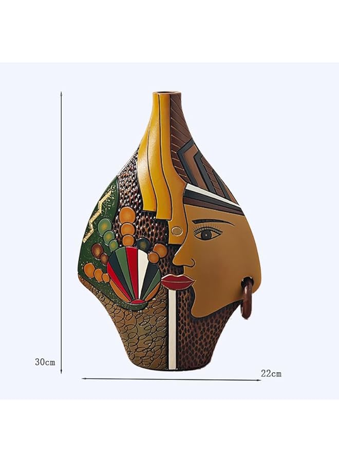 The Bros Ceramic Vase Hand-painted Vase Art Style Vase Home Decor for Decoration Living Rooms,Study Rooms,Offices - Image 4