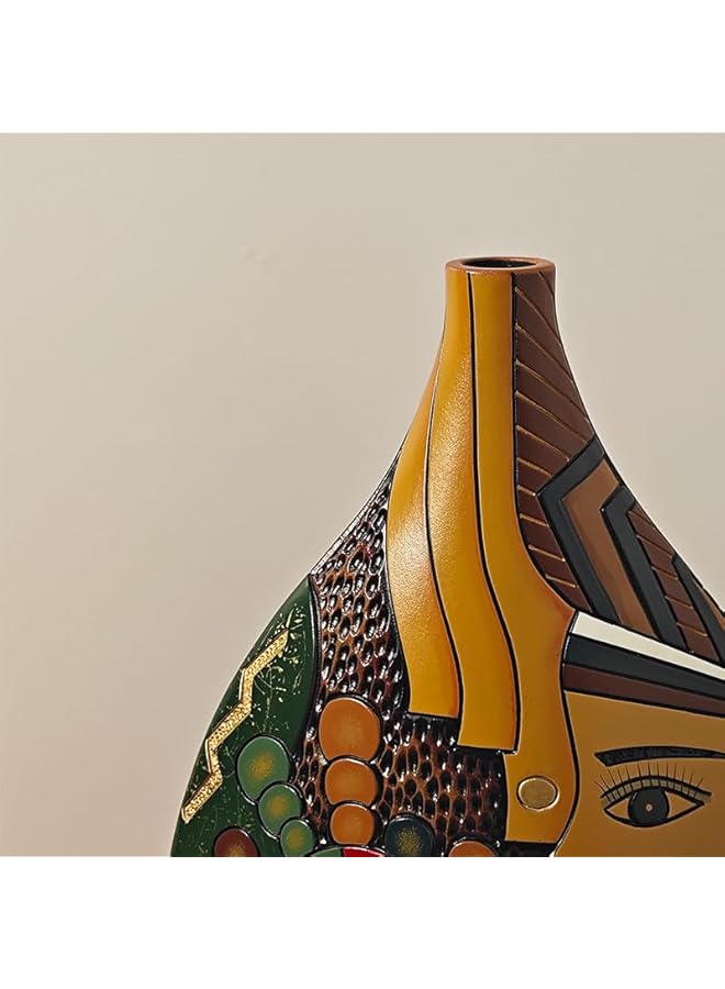 The Bros Ceramic Vase Hand-painted Vase Art Style Vase Home Decor for Decoration Living Rooms,Study Rooms,Offices - Image 2