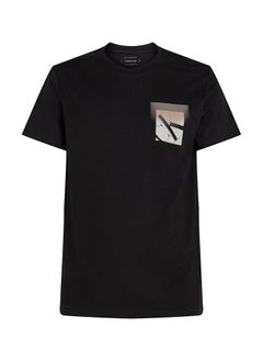 Calvin Klein Jeans Monogram Print Crew Neck T-Shirt  - Image 4