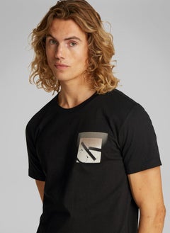 Calvin Klein Jeans Monogram Print Crew Neck T-Shirt  - Image 3