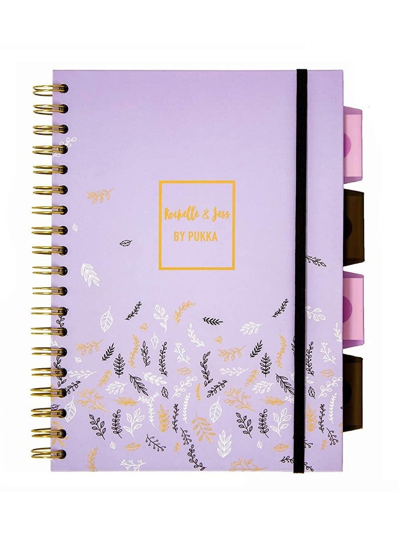 Pukka Pad B5 Size Rochelle and Jess Project Notebook With Four Divisions  - Image 1