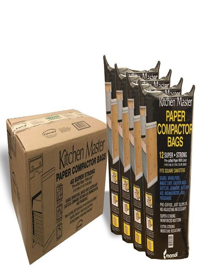 DANO أكياس ضغط مطوية مسبقًا مبطنة بالورق/البلاستيك من كيتشن ماستر - 48 عبوة - Image 3
