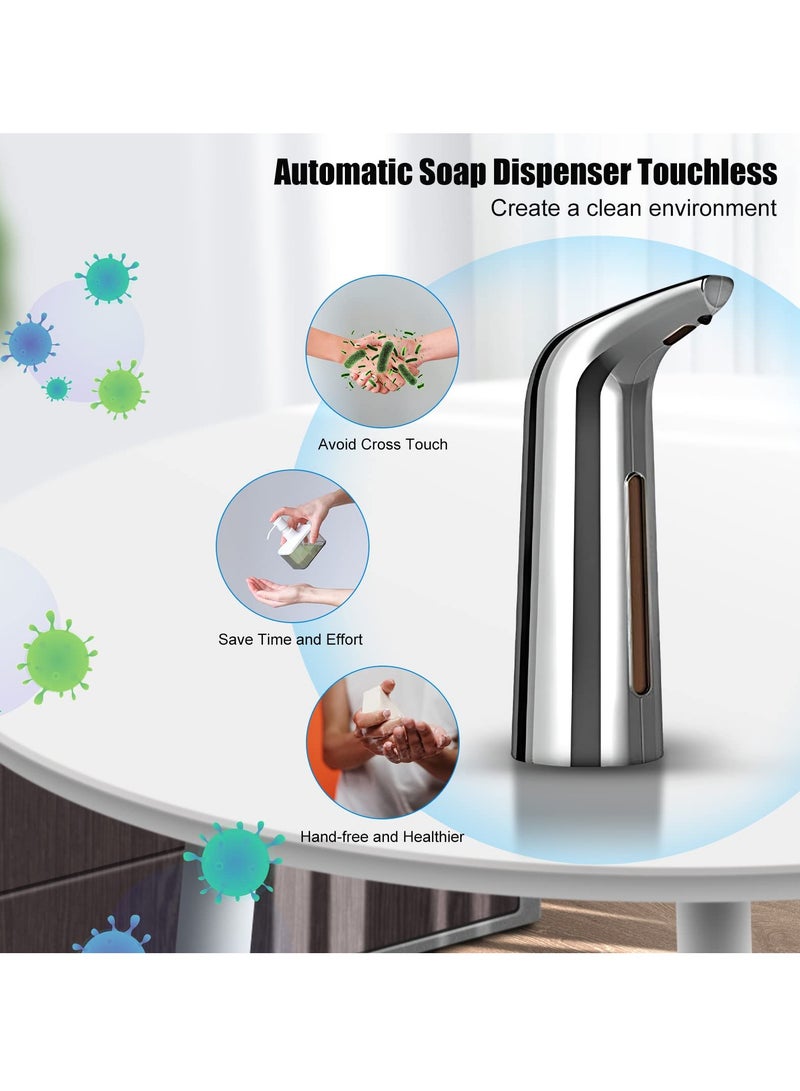 SYOSI Automatic Soap Dispenser, Touchless Countertop Electric Hand Soap Dispenser, 13.53 oz/400 ml, Infrared Sensor Shower Hand Sanitizer Soap Dispenser for Bathroom, Kitchen - Image 4