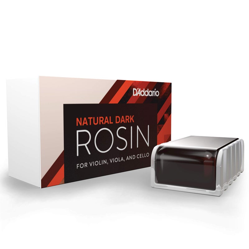 D'Addario Natural Dark Rosin for Violin, Viola & Cello | Premium Rosin for Bowed String Instruments | Smooth Bow Grip & Low Dust Formula for Violin Accessories - Image 4