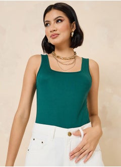 Sleeveless Square Neck Bodysuit