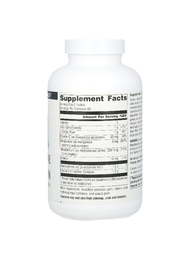 Source Naturals Source Naturals, Glucosamine Chondroitin, Extra Strength, 120 Tablets  - Image 2