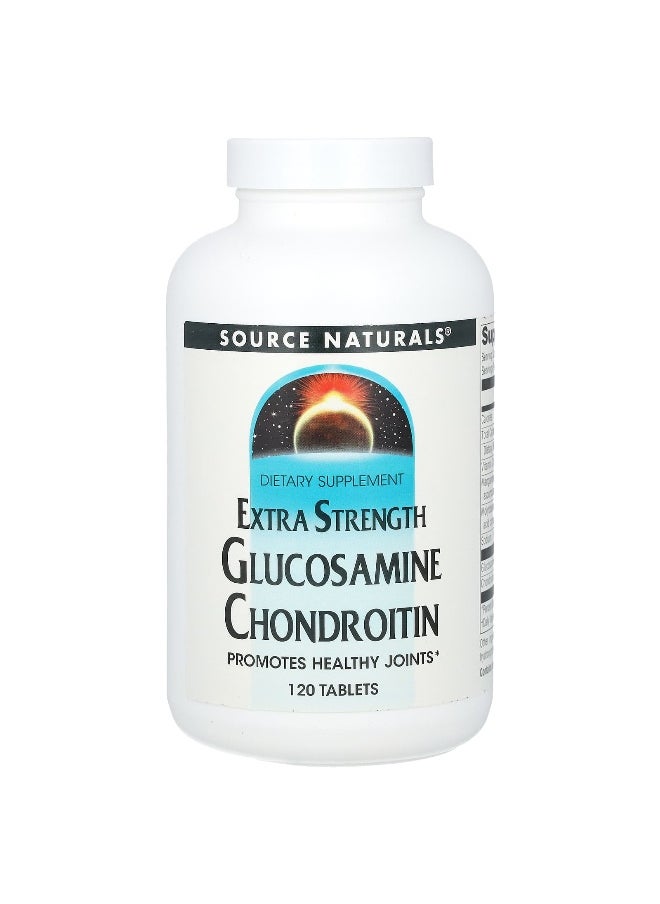 Source Naturals Source Naturals, Glucosamine Chondroitin, Extra Strength, 120 Tablets  - Image 1