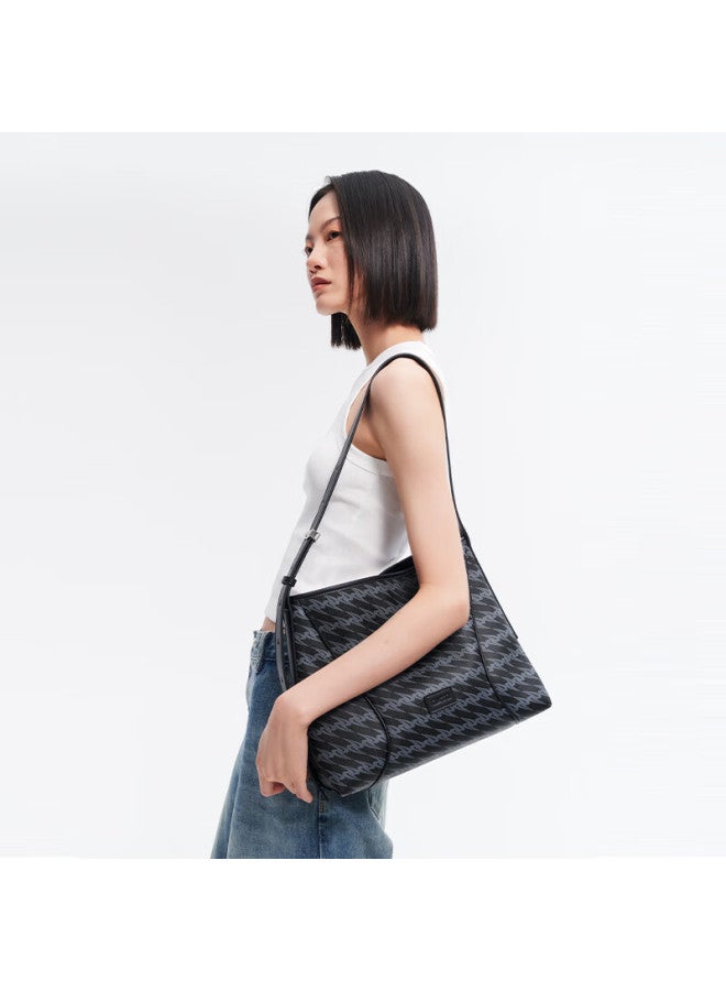 OMTO to Autumn And Winter New Black Truffle Soft Hobo Bag, Crossbody Bag, Large Capacity, Women's Commuter Shoulder Bag, Ideal Gift Choice - Image 2