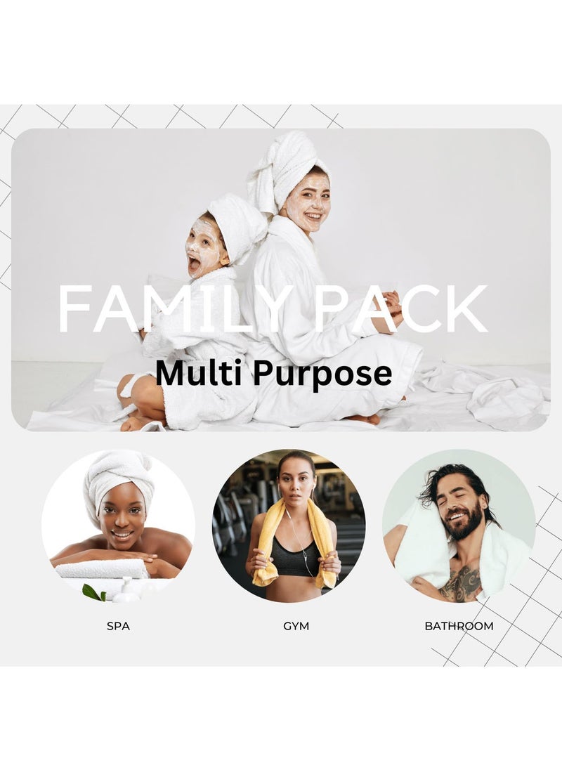 مس تيارا - طقم مناشف، طقم من 6 قطع، 100% قطن ممشط 550 جرام لكل متر مربع، جودة فائقة، سريع الجفاف، ماص للغاية، مناشف حمام سميكة ناعمة للفنادق للاستحمام والسبا، طقم المناشف يتضمن 2 منشفة حمام (70*140 سم)، 2 منشفة يد (40*70 سم)، 2 منشفة وجه (30*30 سم) رمادي 70*140 سم - Image 1