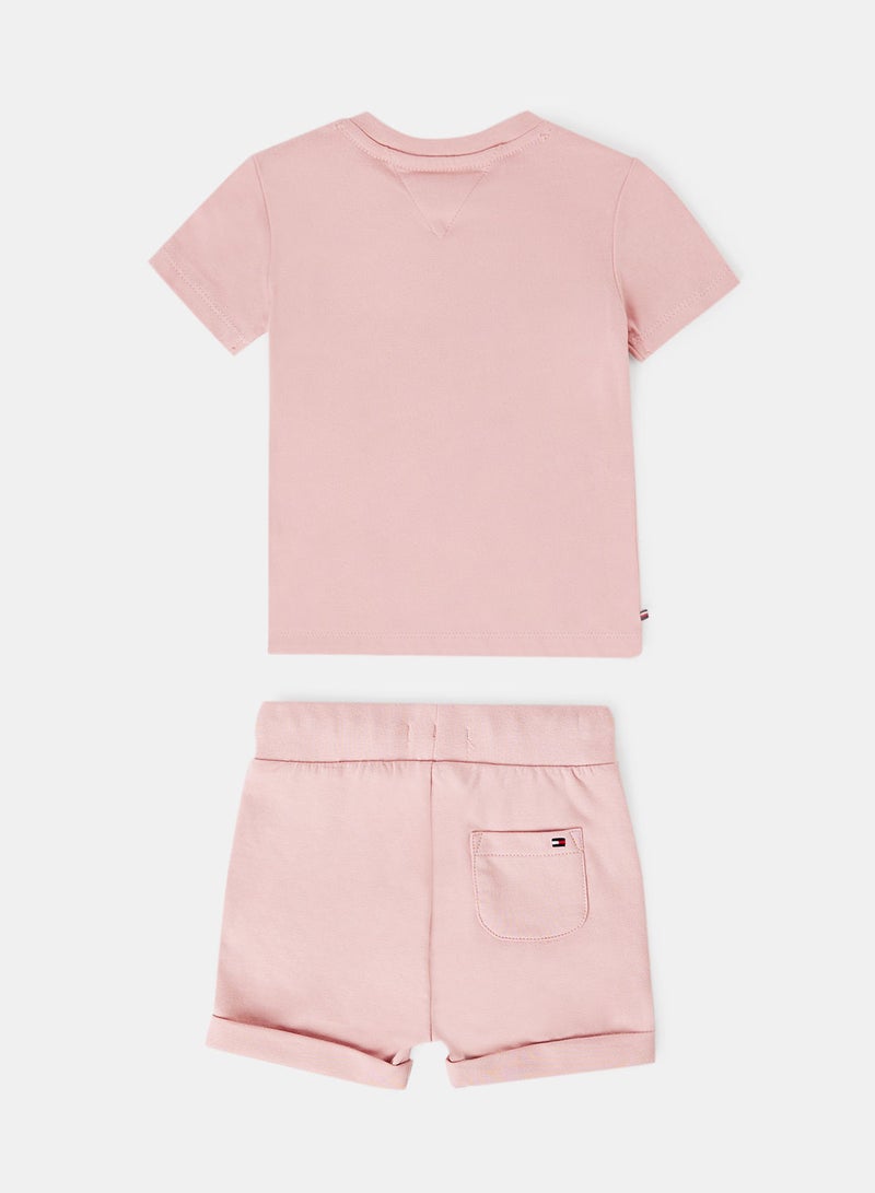TOMMY HILFIGER Baby Girls Essential T-Shirt and Shorts Set - Image 2