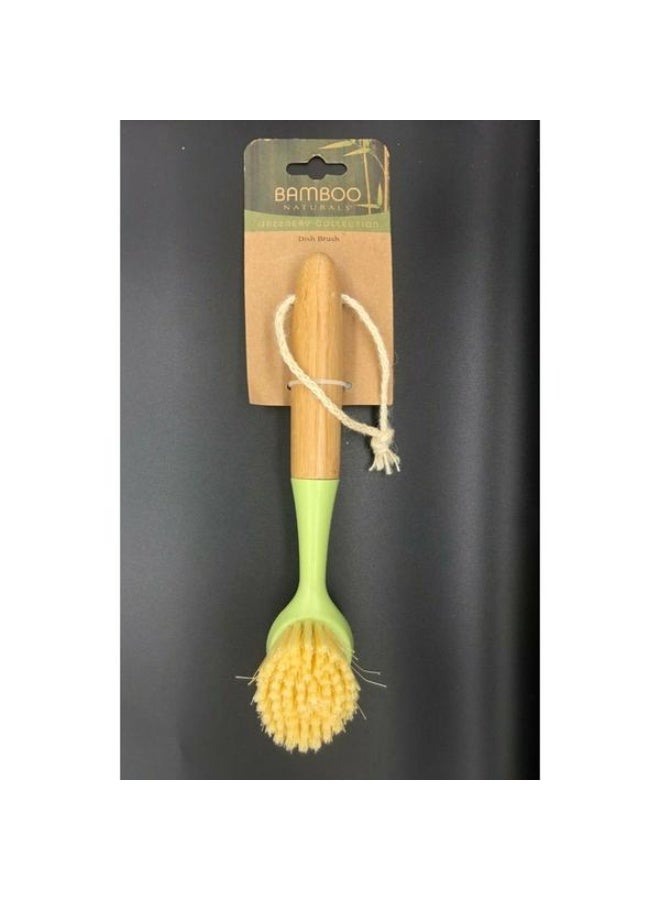 Bamboo Naturals Dish Brush Brown and Green - Image 2