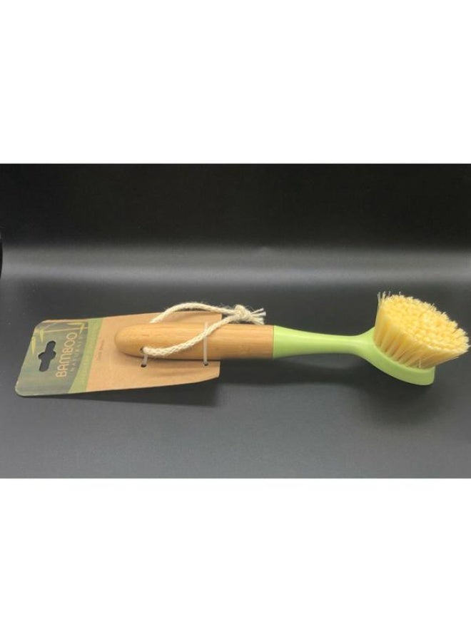 Bamboo Naturals Dish Brush Brown and Green - Image 3