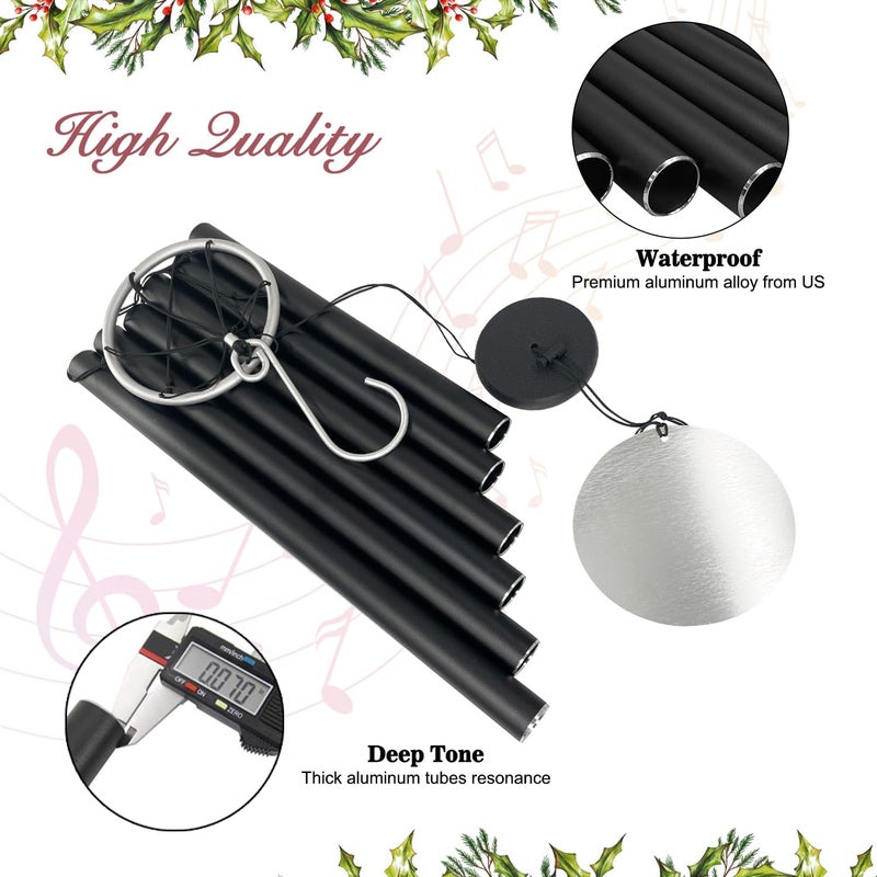 ASTARIN 36in Memorial Wind Chimes, Christmas Wind Chimes for Outdoors,Soothing Tone for Garden Hanging Decor Sympathy Gifts - Image 5