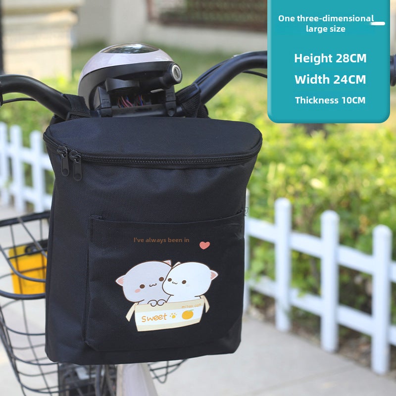 Generic Bike Handlebar Storage Bag Large Capacity Together 