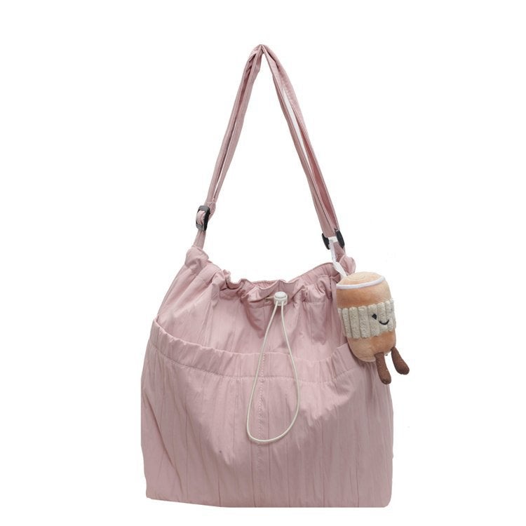 Women'S Casual Fashionable Large Capacity Shoulder Crossbody Bag Simple Solid Color Large Capacity Tote Bag - Image 1