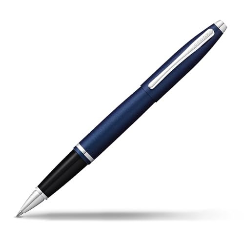 Cross Calais Matte Metallic Blue Refillable Gel Ink Rollerball Pen – Medium Point, Smooth Writing, Presented in a Premium Gift Box - Image 1