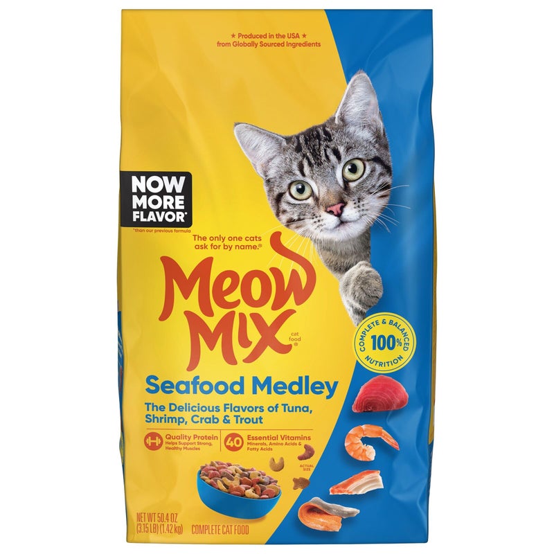 Meow Mix Seafood Medley Dry Cat Food - Image 3
