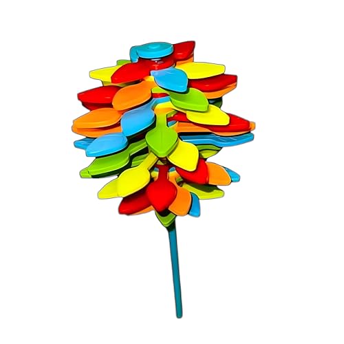 SHAKTISM Candy Flower and Candy Flume Lollipops, Spinning Lollipop Toy, Stress Relief Toy, Multicolour - 1Pc - Image 2