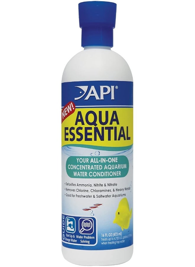 API Api Aqua Essential Aquarium Water Conditioner 16 Ounce Bottle Translucent  - Image 1