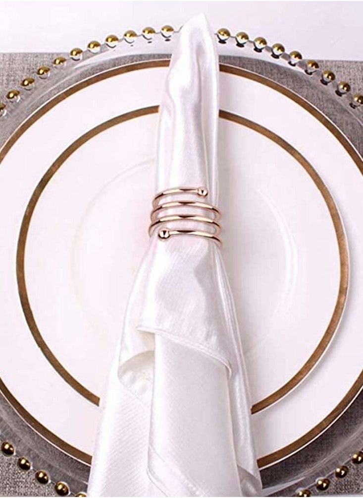 Excefore - 8-Piece Set Napkin Ring Table Setting Suitable for Casual or Formal - Image 1