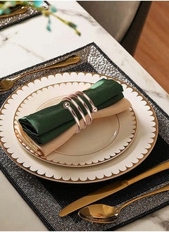 Excefore 8-Piece Set Napkin Ring Table Setting Suitable for Casual or Formal  - Image 4