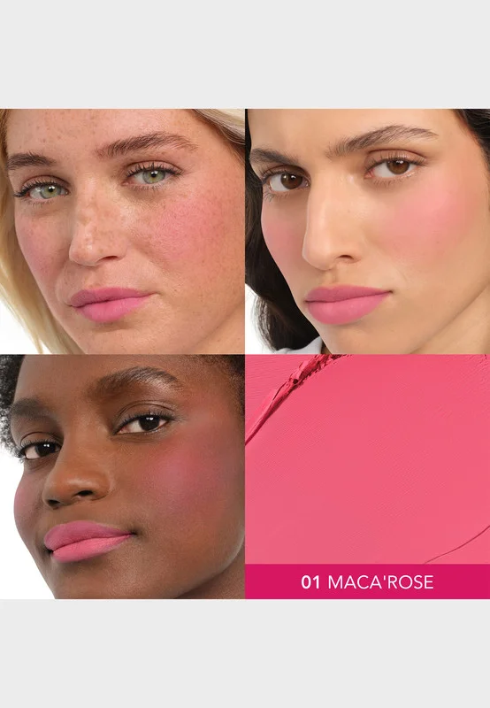 BOURJOIS PARIS Macaron Melt Lip & Cheek Flush  - 1 - Macarose, 8g