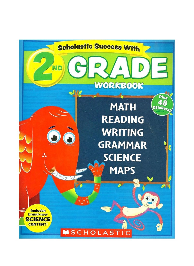 NEW 2018 Edition Scholastic 2nd Grade Workbook with Motivational Stickers – Paperback  - Image 3