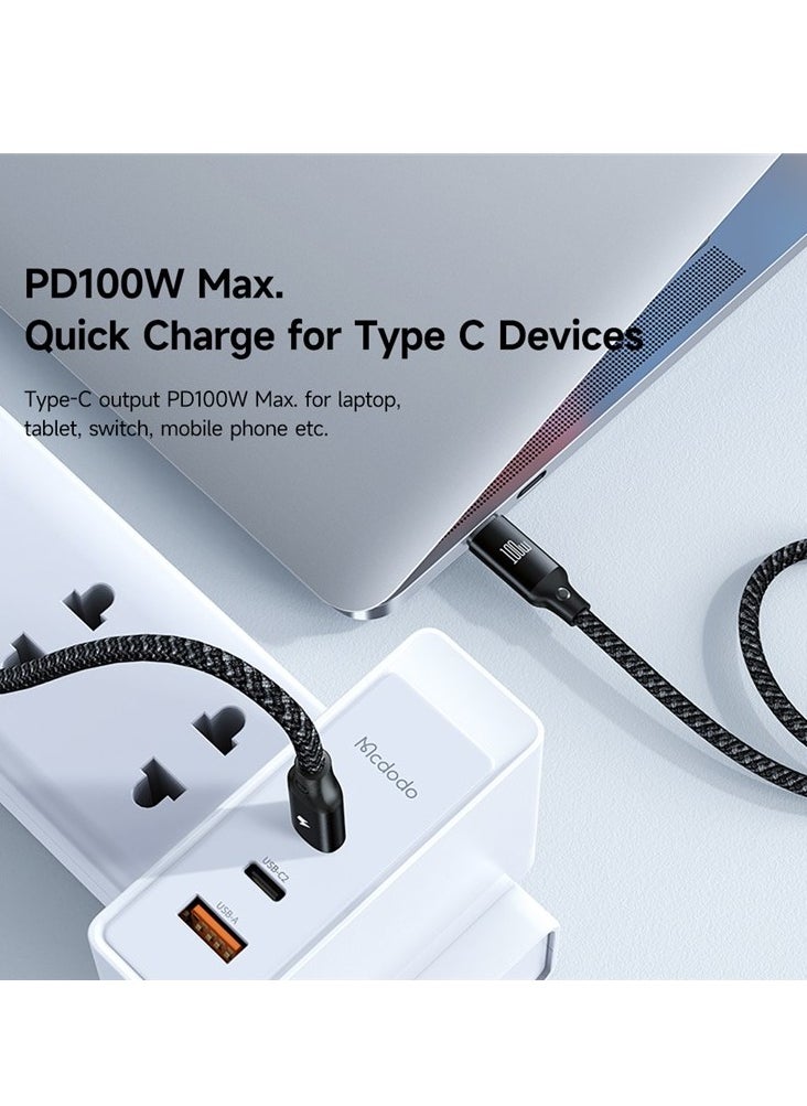 Mcdodo - 3-in-1 Charging Cable with 100W Wireless Charger for Apple Watch - Image 1