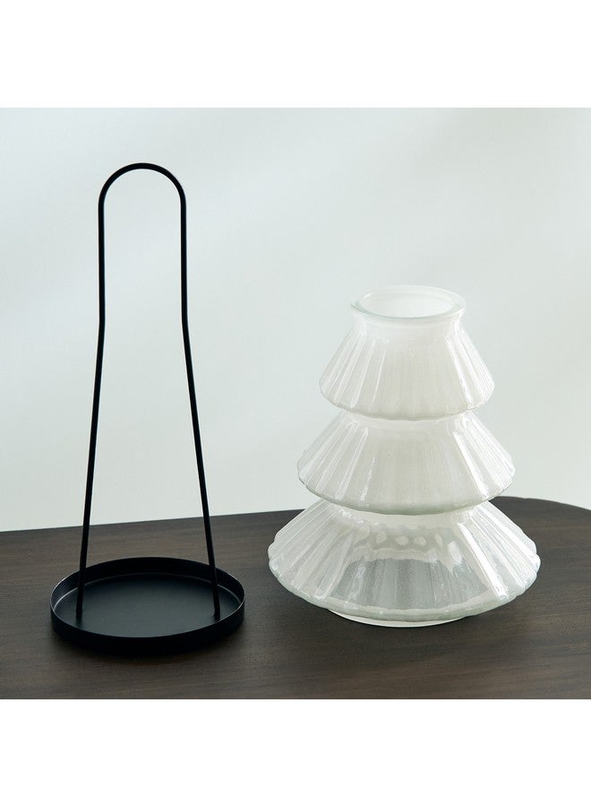 Home Box Auden Glass Lantern with Metal Handle 15.5 x 26 x 15.5 cm  - Image 3