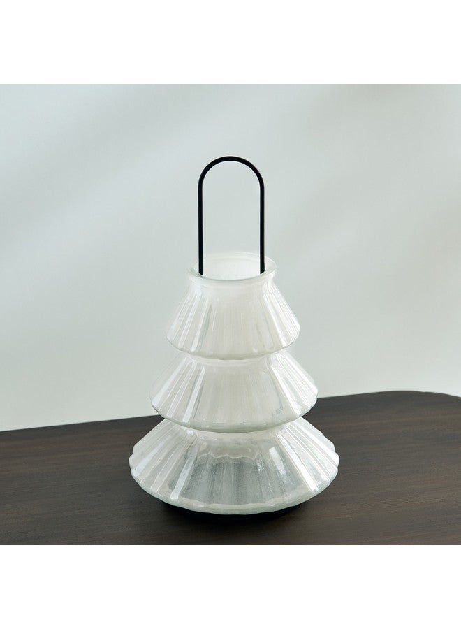 Home Box Auden Glass Lantern with Metal Handle 15.5 x 26 x 15.5 cm  - Image 2
