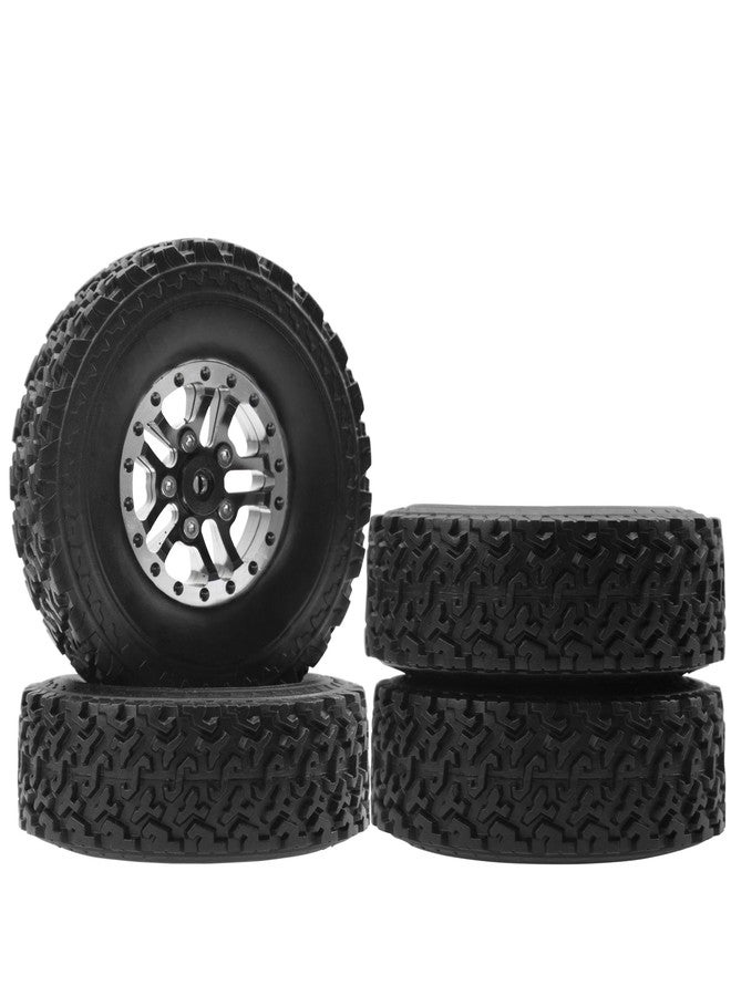 Vgoohobby OD 2.75" Rubber Tires & Metal Beadlock Wheel Rims Compatible with MN Model MN82 LC79 MN78 D90 D91 D96 99S 1/12 WPL C14 C24 C34 C44 1/16 RC Car (Black) - Image 3