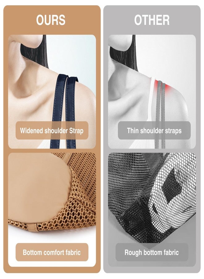 KALIDI FANCY FOREST KALIDI Upgrade Version Beach Mesh Tote Bag MAX 27L Large capacity,Shoulder Bag Nylon Hobo Women Casual Foldable FOR Beach Picnic Grocery Bag Khaki - Image 5