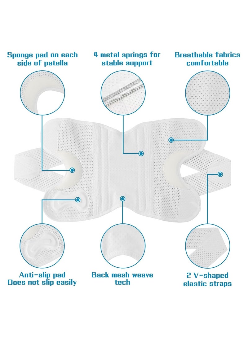 عام **داعم ركبة مضاد للانزلاق لتخفيف آلام الركبة، دعامة ركبة مع مثبت جانبي وفتحة للرضفة، سوار ضغط قابل للتعديل للركبة، دعامة ركبة للنساء والرجال أثناء التمارين الرياضية مع تمزقات الغضروف الهلالي** - Image 3