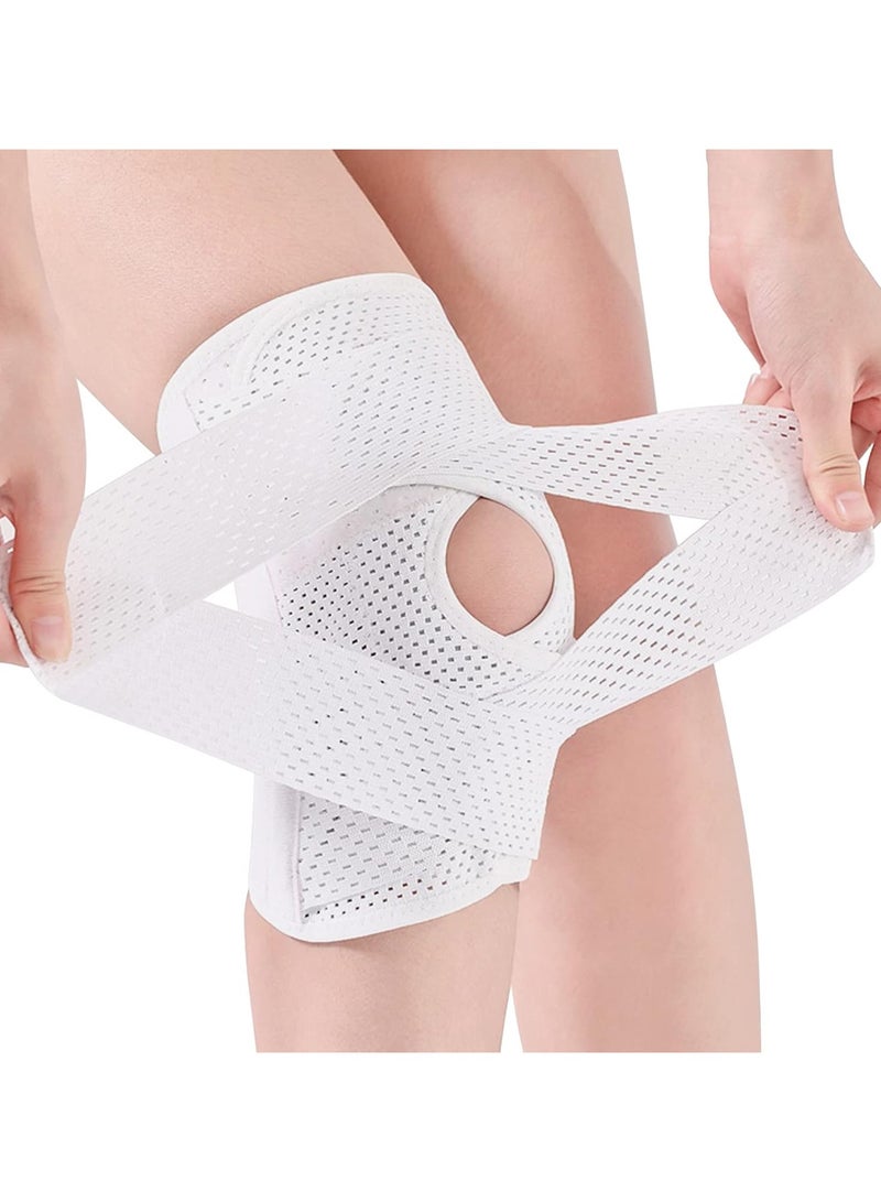عام **داعم ركبة مضاد للانزلاق لتخفيف آلام الركبة، دعامة ركبة مع مثبت جانبي وفتحة للرضفة، سوار ضغط قابل للتعديل للركبة، دعامة ركبة للنساء والرجال أثناء التمارين الرياضية مع تمزقات الغضروف الهلالي** - Image 1