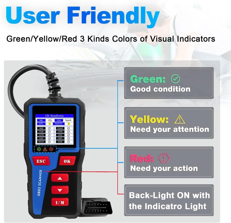 iKiKin قارئ رموز السيارات iKiKin AT300 OBD2 - Image 4